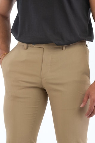 Calças slim - Bege - Incotex