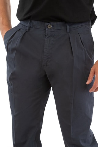 Calças corte cenoura - Cinzento - Incotex