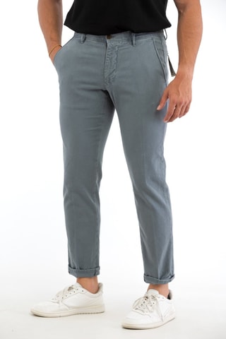 Calças chino slim - Azul - Incotex