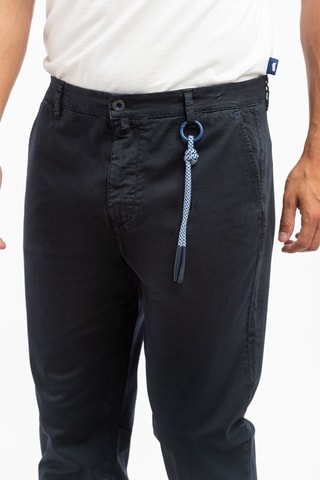 Calças direitas - Azul-marinho