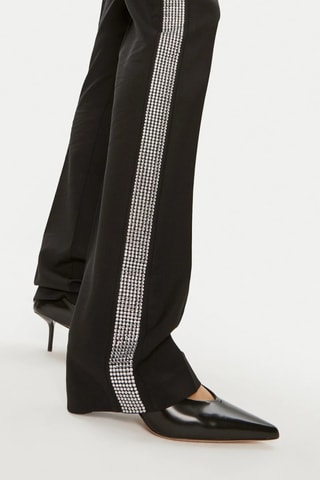 Calças de lã - Preto