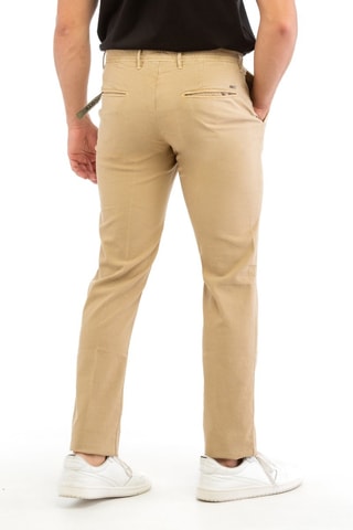Calças chino slim - Bege - Incotex
