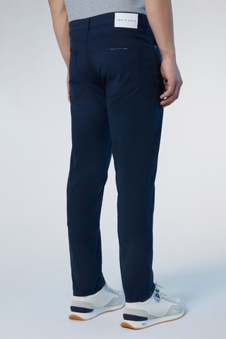 Calças slim - Azul-marinho