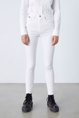 Calças de ganga skinny Branco