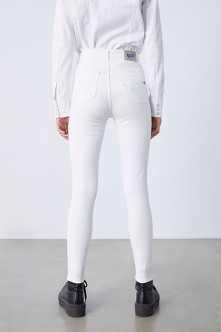 Calças de ganga skinny Branco
