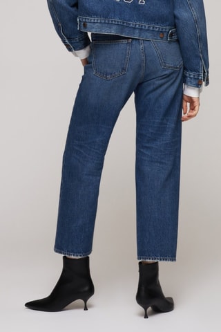 Calças straight Heritage - Azul