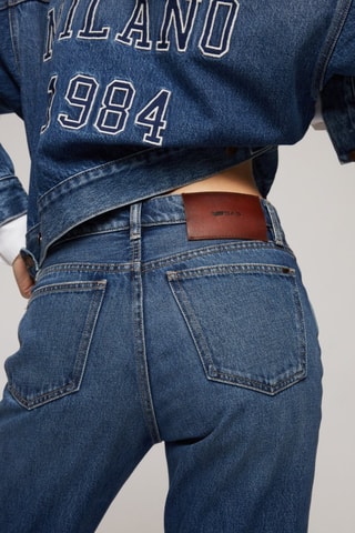 Calças straight Heritage - Azul