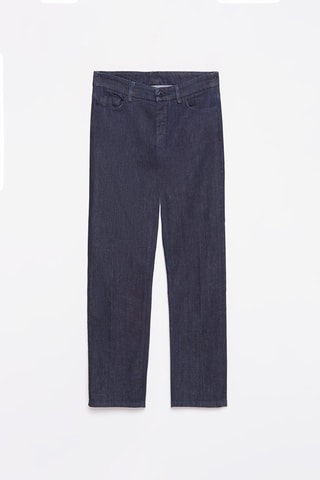 Calças de ganga direitas Emporio Armani Azul