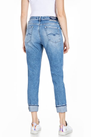 Calças de ganga Slim Boyfit Marty - Azul