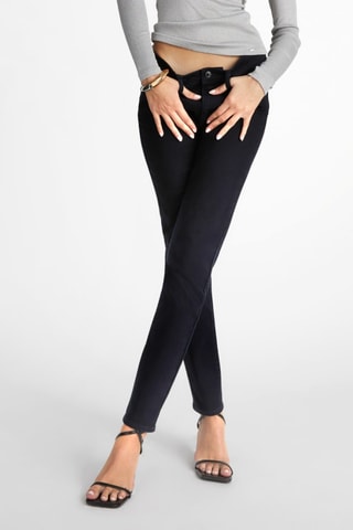 Calças de ganga slim Britty Up Z - Preto