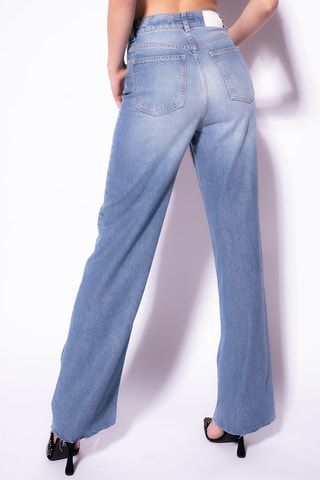 Calças wide legs - Azul