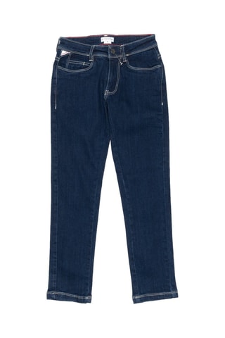 Calças de ganga direitas - Azul-escuro