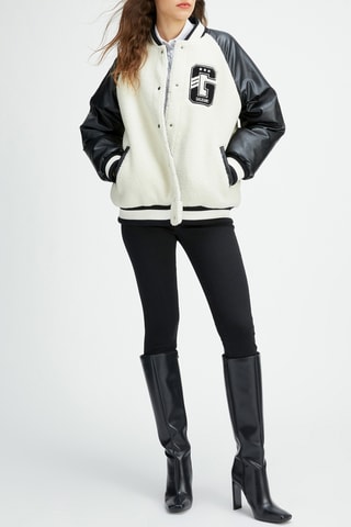 Teddy comfort fit Coryn - Branco e preto