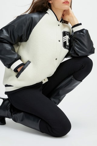 Teddy comfort fit Coryn - Branco e preto