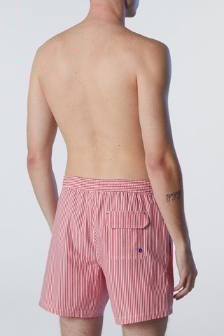 Calções de banho Vermelho e branco