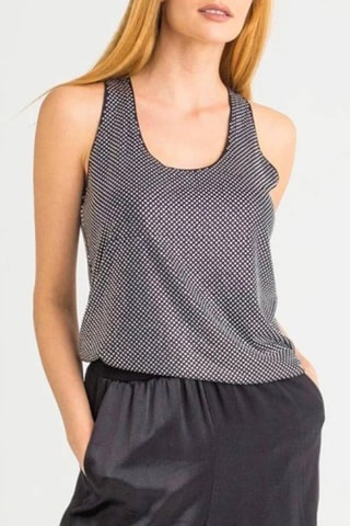 Camisola de alças - Preto