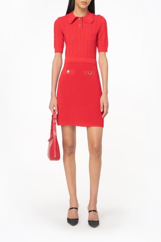 Vestido justo - Vermelho