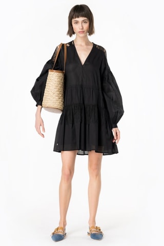 Vestido estilo patinadora - Preto