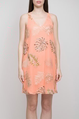 Vestido direito - Pêssego