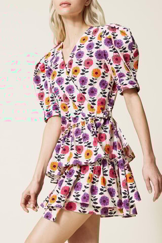 Vestido traçado Branco