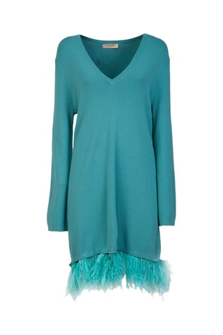 Vestido direito - Turquesa