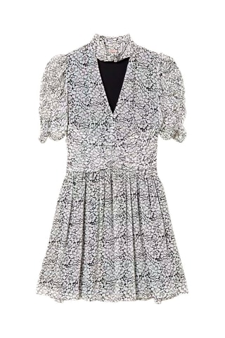 Vestido estilo patinadora - Branco e preto