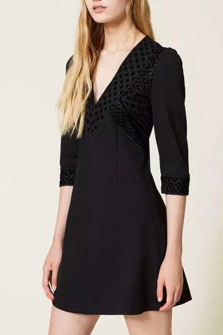 Vestido estilo patinadora - Preto