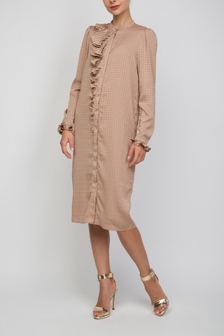 Vestido-camisa - Camel