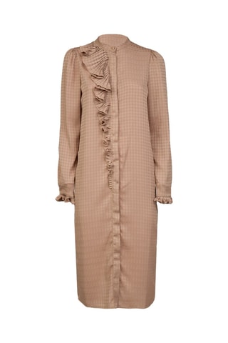 Vestido-camisa - Camel