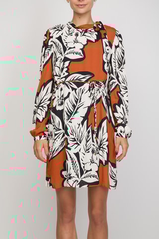 Vestido direito - Camel