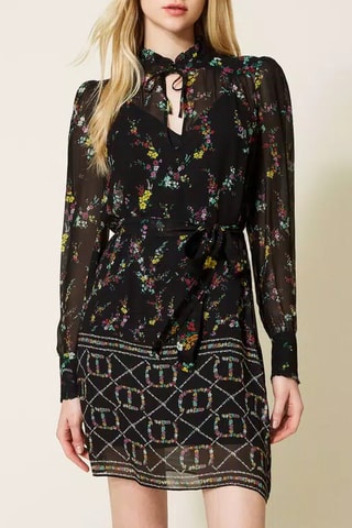 Vestido direito - Preto