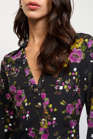 Robe midi - Bleu nuit