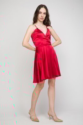 Vestido traçado Blazi Vermelho