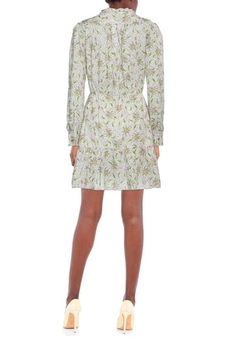 Vestido estilo patinadora - Branco e verde