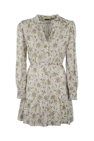 Vestido estilo patinadora - Branco e verde