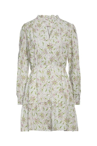 Vestido estilo patinadora - Branco e verde