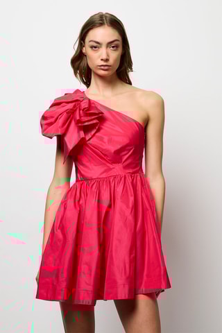 Robe asymétrique - Fuchsia
