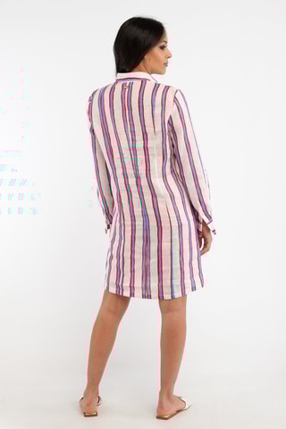 Vestido-camisa em linho - Branco - Harmont & Blaine