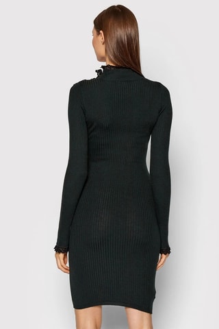 Vestido-camisola em lã - Preto