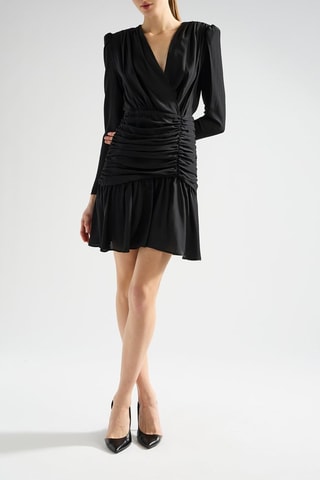 Zijden Skaterjurk - Zwart