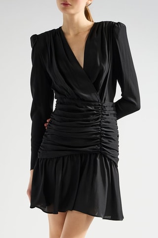 Zijden Skaterjurk - Zwart