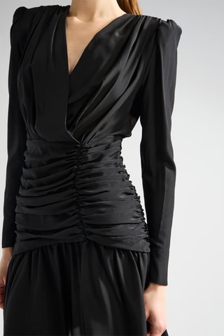 Zijden Skaterjurk - Zwart