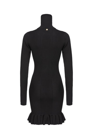 Robe patineuse en laine - Noir