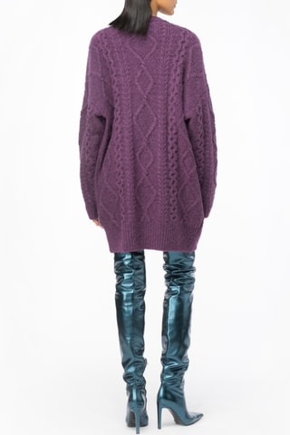 Vestido-camisola em lã e alpaca - Violeta