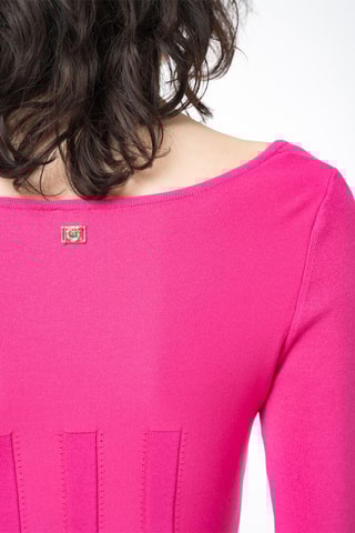 Nauwaansluitende Jurk - Fuchsia