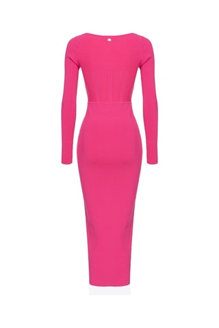 Nauwaansluitende Jurk - Fuchsia