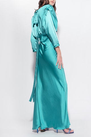 Vestido comprido - Turquesa