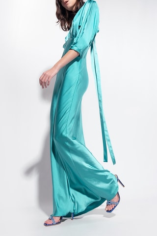 Vestido comprido - Turquesa