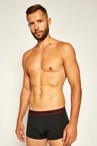 3 boxers - Preto, cinzento e vermelho - Emporio Armani