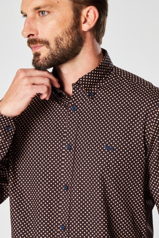 Camisa Castanho e azul-marinho - Harmont & Blaine